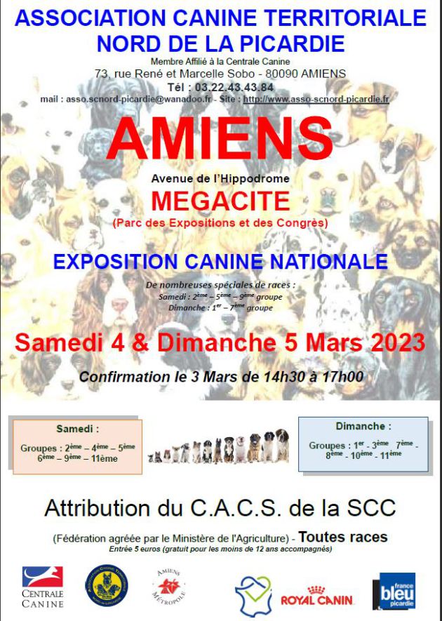 EXPO CANINE Mégacité Amiens Expo Congrès Événements